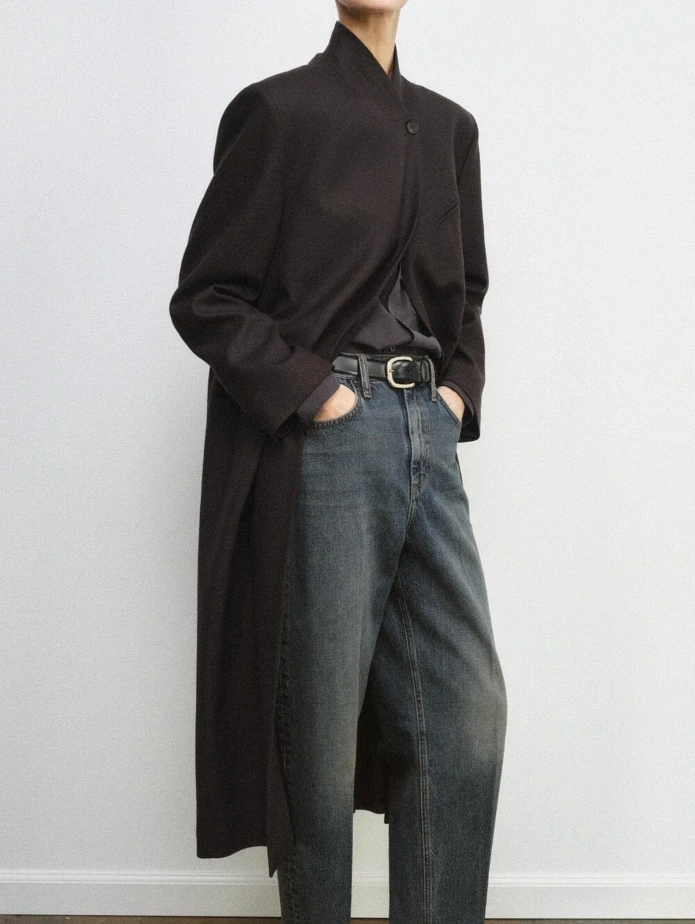 ZARA LIMITED EDITION WOOL BLEND FROCK COAT M